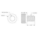 ServoCity 亜鉛メッキ鋼製ソケットヘッドネジ (6-32 UNC、長さ 3/16) - 25 個パック