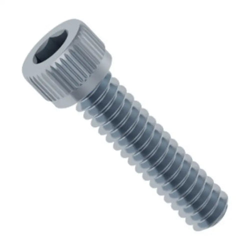 ServoCity 亜鉛メッキ鋼製ソケットヘッドネジ (6-32 UNC、長さ 3/16) - 25 個パック
