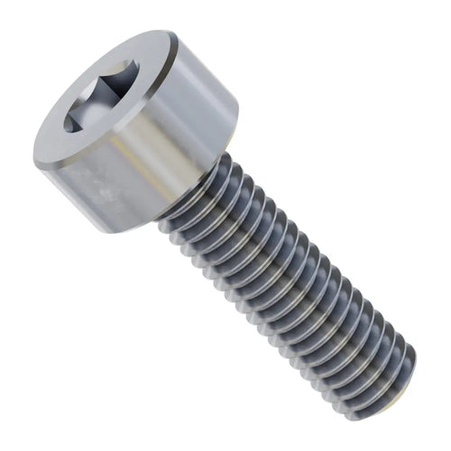 ServoCity 亜鉛メッキ鋼製ソケットヘッドネジ (M3 x 0.5mm、長さ 12mm) - 6 個パック
