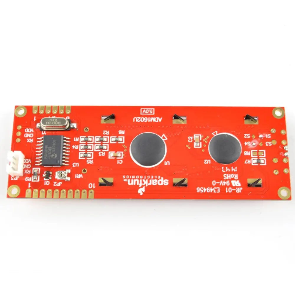 シリアル対応 16×2 LCD - 黒地に白文字 5V