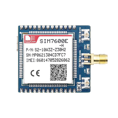 Waveshare SIM7600E-H 4G通信モジュール 4G / 3G / 2G GNSS SMAアンテナ付き
