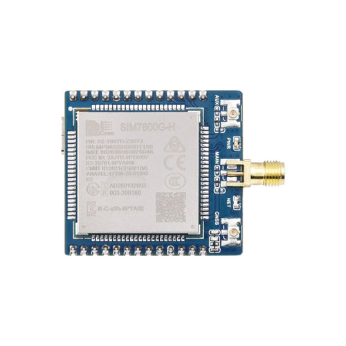 SIM7600G-H通信モジュール 4G / 3G / 2G GNSS測位 (はんだ付け済み + SMAアンテナ付き)