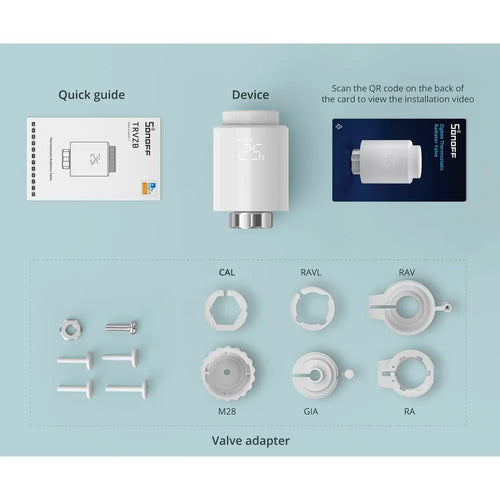 SONOFF Zigbee 3.0 スマートサーモスタティックラジエータバルブ TRVZB