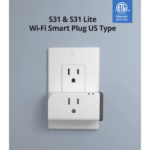 SONOFF S31 LITE スマートプラグ エネルギー監視機能付き (US)