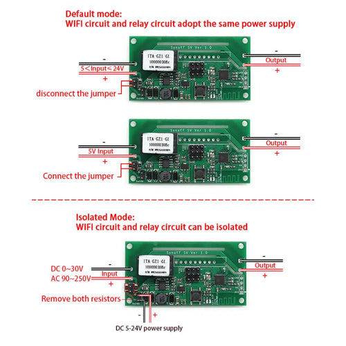 SONOFF SV WiFiワイヤレススイッチ スマートホームモジュール