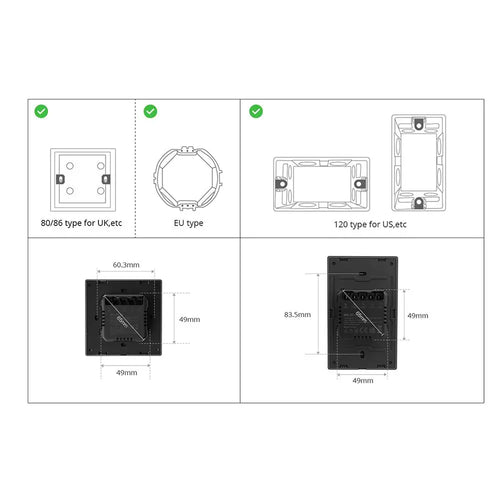 SONOFF SwitchMan 壁スマートスイッチ (M5-2C-86W)