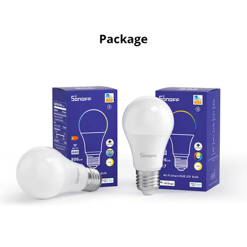 SONOFF Wi-FiスマートLED電球 (B05-BL-A19、120V)