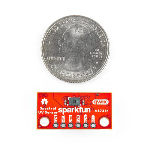 SparkFun 小型 UVスペクトルセンサ AS7331 (Qwiic コネクト搭載、UVA、UVB、UVC)