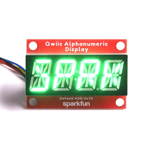 SparkFun Qwiic 英数字表示器（緑色）