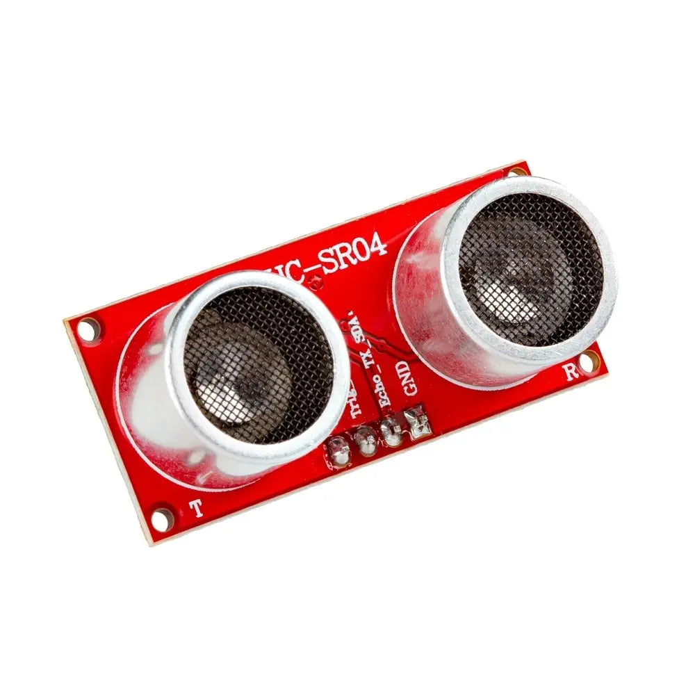Sparkfun 超音波距離センサ (3.3V、HC-SR04、180°、赤)