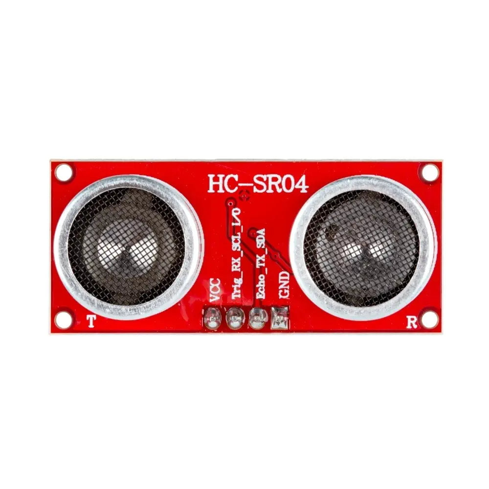 Sparkfun 超音波距離センサ (3.3V、HC-SR04、180°、赤)