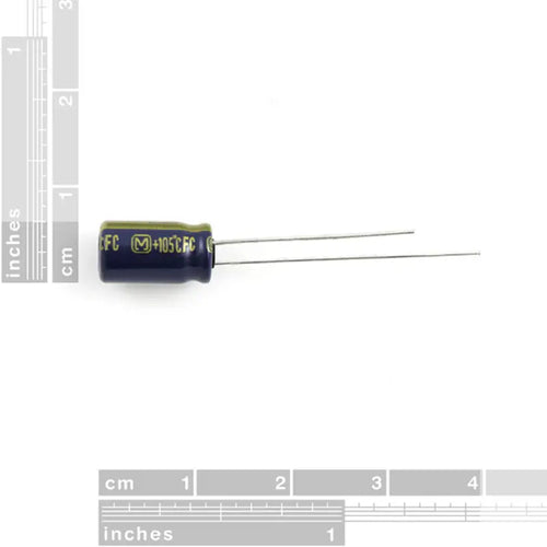 Sparkfun 電解デカップリングコンデンサ - 100uF/25V