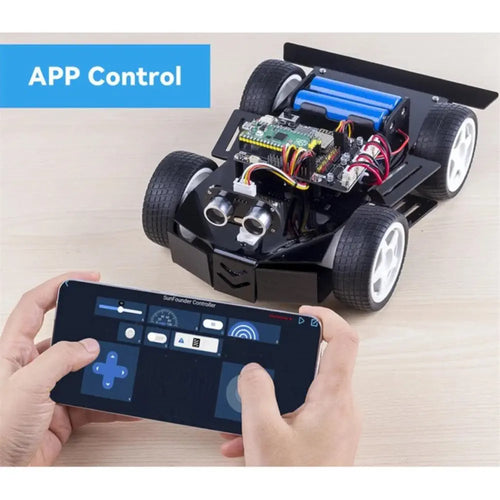 SunFounder 4WD ロボットカーキット Raspberry Pi Pico用 MicroPython および アプリ制御可能