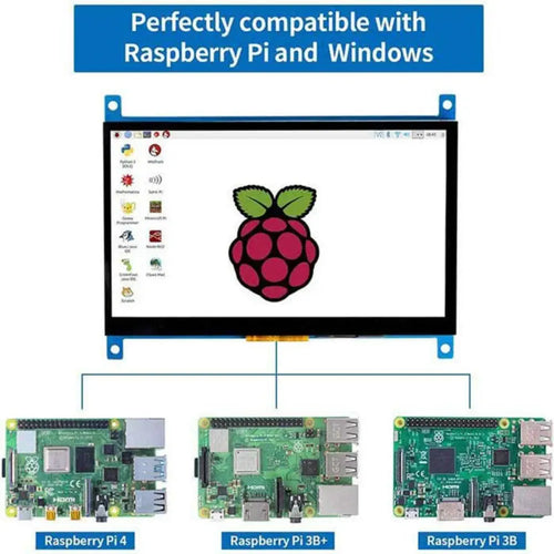 Sunfounder Raspberry Pi用 7Inch 1024 x 600 HDMI IPS LCD 静電容量性タッチスクリーン