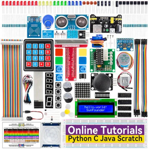 SunFounder Da Vinci Raspberry Pi 用スタータキット（69種類のベーシック＆アドバンスプロジェクト付き）