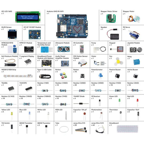 SunFounder Elite Explorerキット (オリジナルArduino Uno R4 WiFi搭載、RoHS準拠、初心者/エンジニア向けオンラインチュートリアルおよびビデオコース付き)