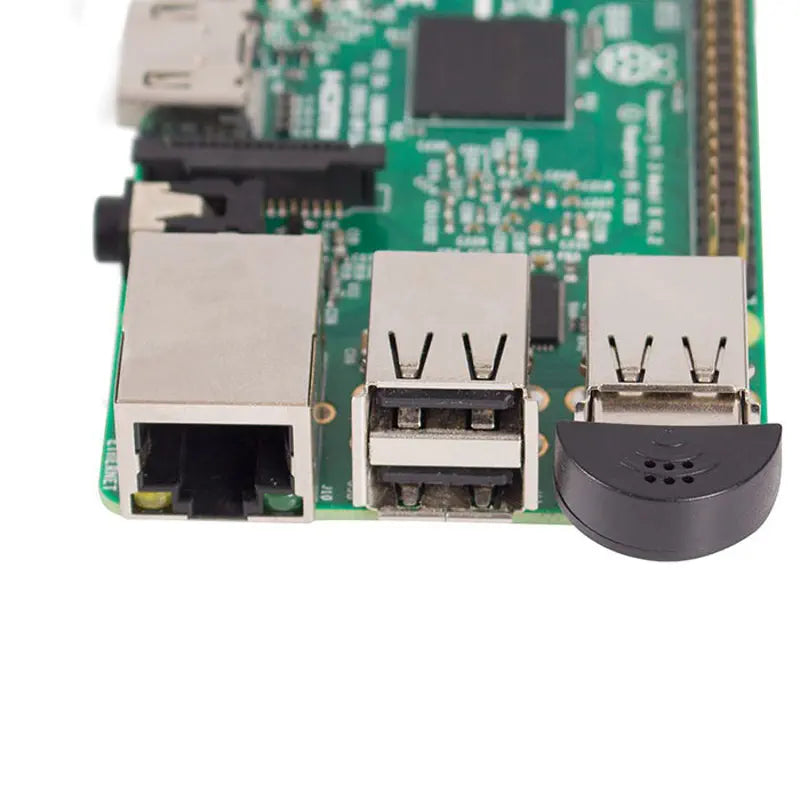 SunFounder Mini USB2.0 マイクオーディオ アダプタ (プラグアンドプレイ、Raspberry Pi 5/4用)