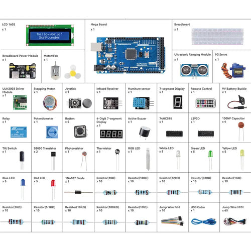 SunFounder Arduino Mega 2560用スタータキット