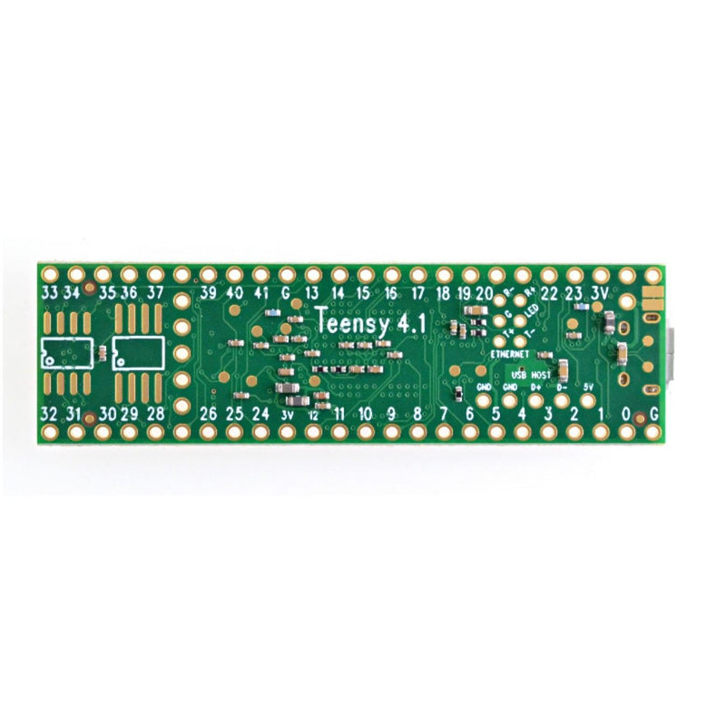 Teensy 4.1 USBマイクロコントローラ 開発ボード（端子なし）