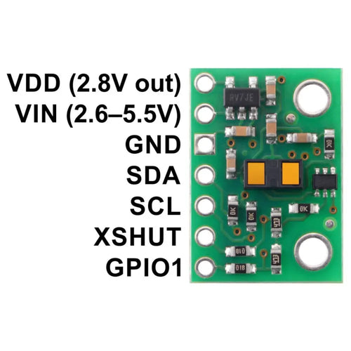 電圧レギュレータ付きToFレンジファインダセンサブレークアウトボード -  VL53L1X