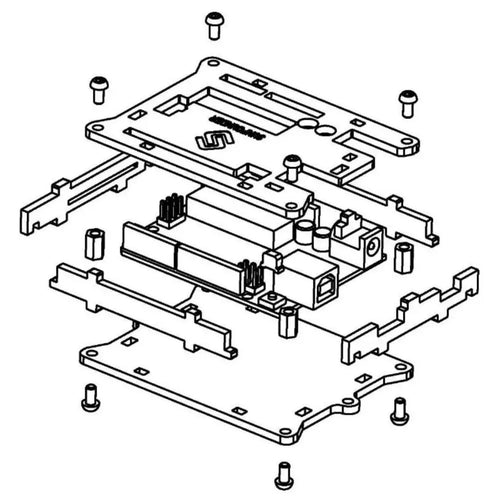 透明アクリルエンクロージャ（Arduino Uno用）