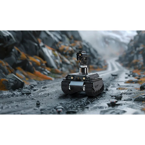 UGV Beast オフロードトラック AI ロボット (オープンソース、デュアルコントローラ、オールメタル ボディ、コンピュータビジョン、Raspberry Pi 4B / Raspberry Pi 5用)