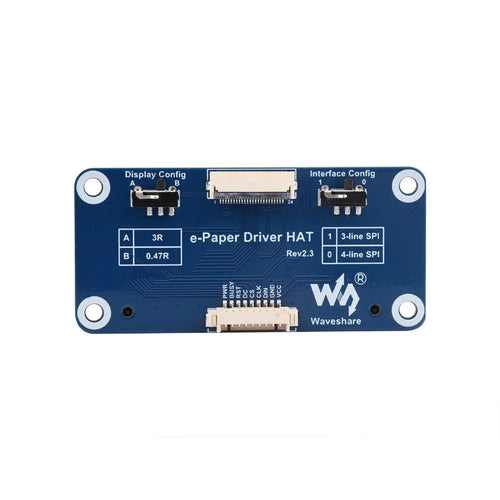 Waveshare SPI 電子ペーパーパネル用ユニバーサル電子ペーパードライバー HAT