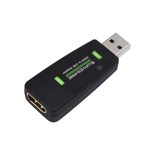 Waveshare 2.0 USBポート 高解像度 HDMIビデオキャプチャカード、HDMI～USB