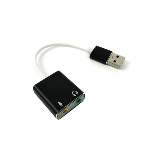 USB･デュアル オーディオアダプタ 3.5mm マイク & スピーカ