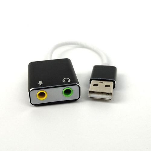 USB･デュアル オーディオアダプタ 3.5mm マイク & スピーカ