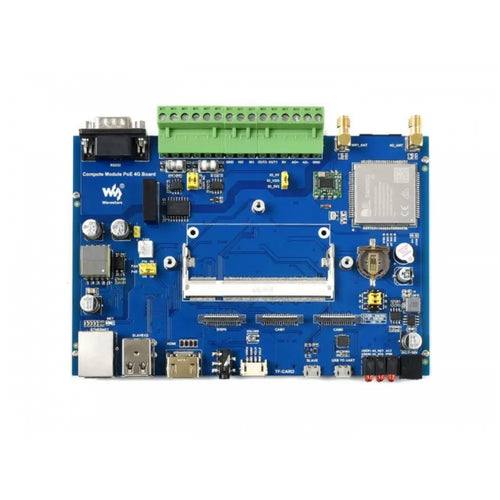 Waveshare Raspberry Pi CM3 / CM3+用 工業用 IoT 4G/PoE ベースボード