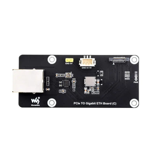 Waveshare PCIe からギガビット ETH ボード (C)、Raspberry Pi 5 用、Raspberry Pi OS をサポート、ドライバー不要、プラグ アンド プレイ アダプター