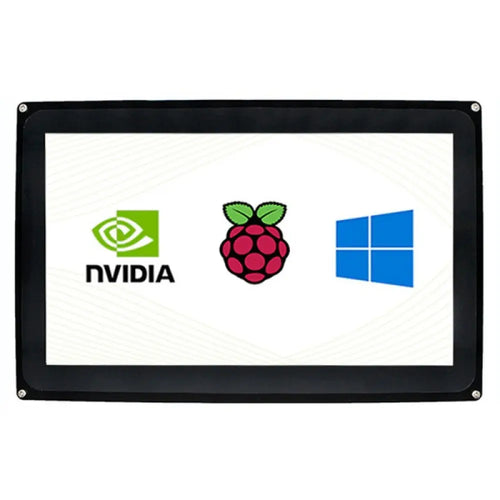 Waveshare 10.1 インチ 静電容量式タッチ スクリーン LCD ケース付き、1024×600、HDMI、さまざまなシステムをサポート