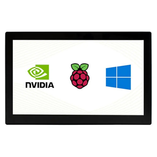 Waveshare 13.3インチ 静電容量式タッチスクリーン LCD ケース付き V2、1920×1080、HDMI、IPS