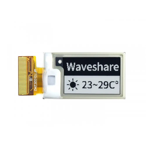 Waveshare 1.02インチ E-Ink Raw ディスプレイパネル、128×80、ブラック/ホワイト デュアルカラー