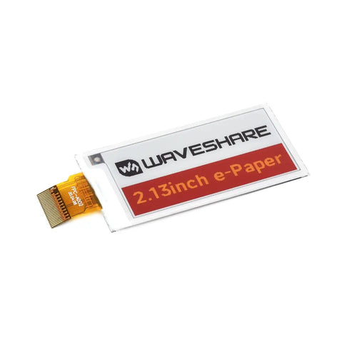 Waveshare 2.13インチ E-Paper (G) Raw ディスプレイ、250x122、赤/黄/黒/白