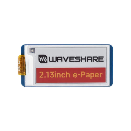 Waveshare 2.13インチ E-Paper HAT (G)、250x122、赤/黄/黒/白、SPI インターフェース