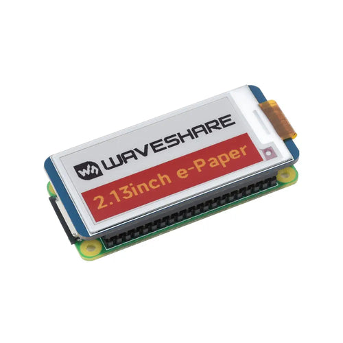Waveshare 2.13インチ E-Paper HAT (G)、250x122、赤/黄/黒/白、SPI インターフェース