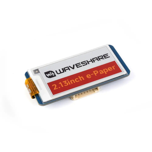 Waveshare 2.13インチ E-Paper HAT (G)、250x122、赤/黄/黒/白、SPI インターフェース