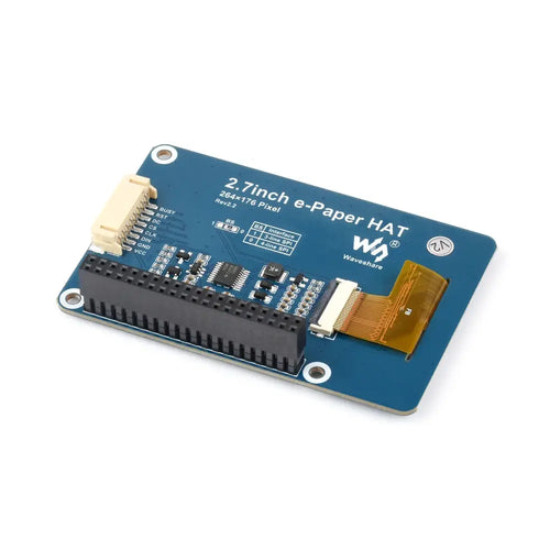 Waveshare 2.7インチ E-Ink ディスプレイ HAT 264x176 (Raspberry Pi 用)