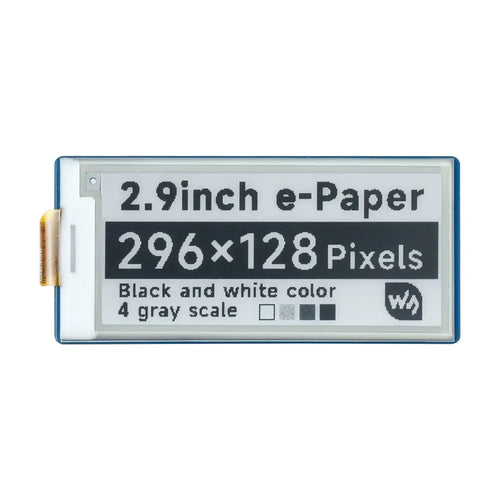 Waveshare 2.9インチ E-Paper E-Ink ディスプレイ モジュール Raspberry Pi Pico 用、296×128、ブラック/ホワイト、SPI