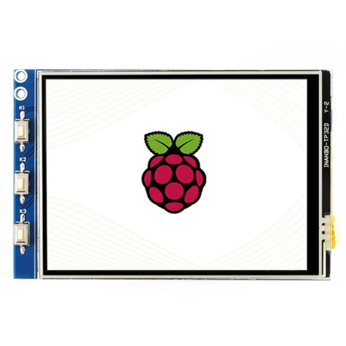 Waveshare 3.2インチ抵抗膜方式タッチディスプレイ (B) Raspberry Pi用、320×240、SPI