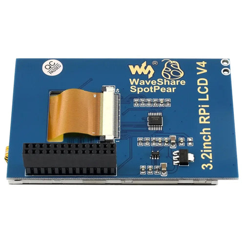 Waveshare 3.2インチ抵抗膜方式タッチディスプレイ (B) Raspberry Pi用、320×240、SPI