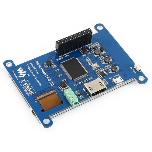 Waveshare 4インチ 抵抗型タッチスクリーン LCD (H)、480×800、HDMI、IPS