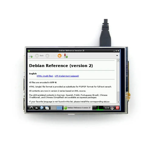 Waveshare 4インチ RPi LCD (A)、480x320