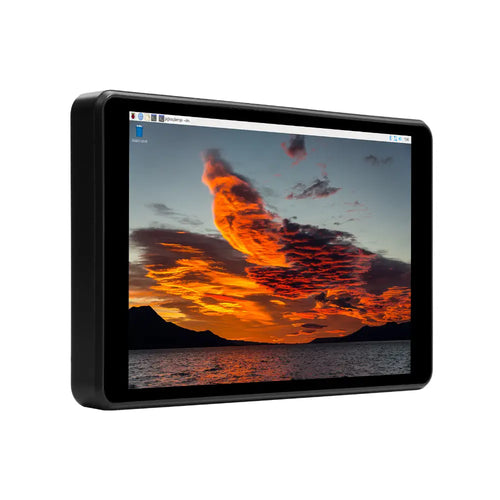 Waveshare 5.5インチ 静電容量式 タッチAMOLED、1080 x 1920、HDMI (Raspberry Pi 4B用、ケース付き)