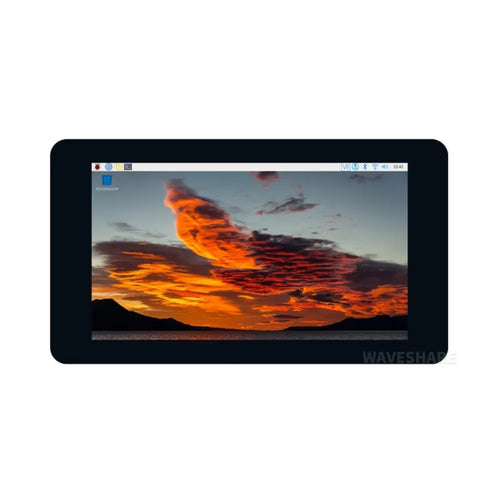 Waveshare 7インチ 静電容量式タッチディスプレイ、DSI インターフェース、IPS スクリーン、800×480、5 ポイントタッチ