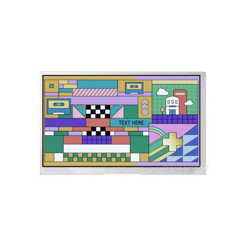 Waveshare 7インチ DVI ディスプレイ モジュール、Raspberry Pi Pico 用、IPS パネル、1024×600 ピクセル、DVI インターフェイス通信