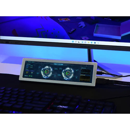 Waveshare 8.8インチ IPS サイドモニター、480×1920、HDMI、HiFi スピーカー、タッチなし