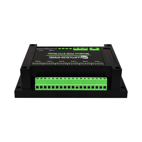 Waveshare 8 チャネル イーサネット リレー モジュール、Modbus RTU/Modbus TCP プロトコル、PoE ポート通信